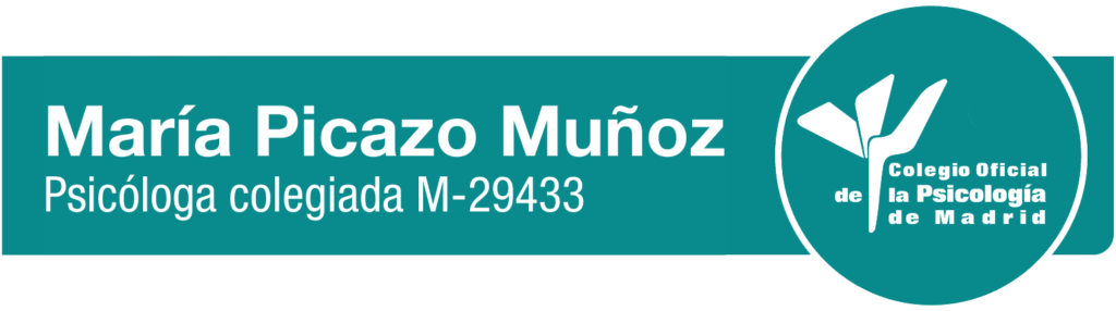 MARÍA PICAZO MUÑOZ PSICÓLOGA, MARÍA PICAZO PSICÓLOGA COLEGIADA, LOGOTIPO COLEGIO DE PSICÓLOGOS.PSICÓLOGOS COLEGIADOS EN MADRID